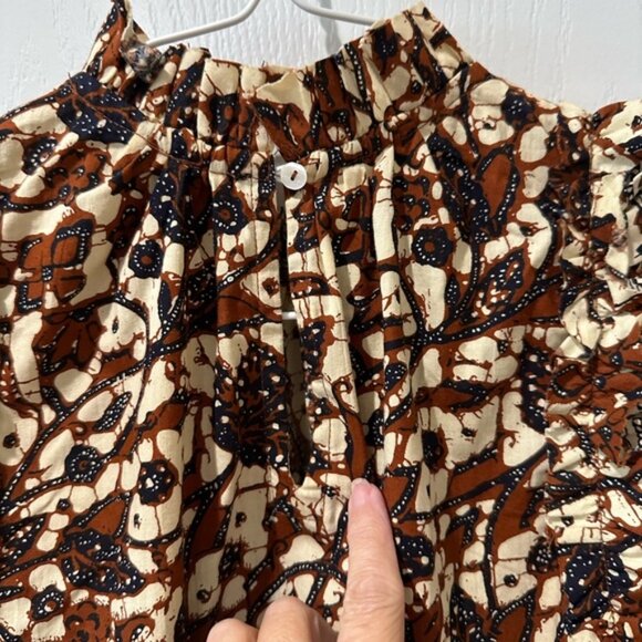 House Of Harlow 1960 Nicole Richie Flutter Sleeve Mock Neck Baby Doll Dress - Picture 12 of 12